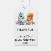 Étiquettes-cadeau Twins Phoenix Dragon Imaginaire magique (Dos)