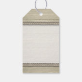Étiquettes-cadeau Tying The Knot Rustic Beach Wedding (Dos)