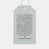 Étiquettes-cadeau Typografy Wedding Postponement Save The Date (Dos)