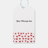 Étiquettes-cadeau Typographie de la Saint-Valentin (Dos)