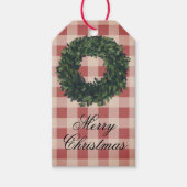 Étiquettes-cadeau Typographie de Noël rouge "Joyeux Noël" (Devant)