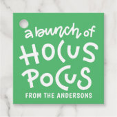 Étiquettes Cadeau Typographie moderne Cute Hocus Pocus Halloween (Devant)