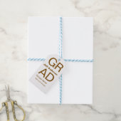 Étiquettes-cadeau Typographie moderne graduation simple minimum c (Avec de laficelle)