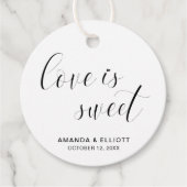 Étiquettes Cadeau Typographie moderne Mariage élégant (Devant)