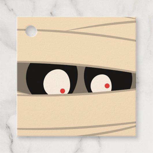 Étiquettes Cadeau Typographie moderne Mummy Monster Halloween (Devant)