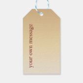 Étiquettes-cadeau Typographie noire Elegante Joyeux Noël (Dos)