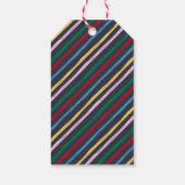 Étiquettes-cadeau Typographie rétro moderne et colorée (Dos)