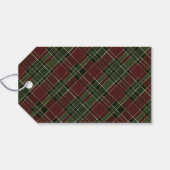 Étiquettes-cadeau Typographie simple Red Buffalo Plaid Noël (Dos (Horizontal))