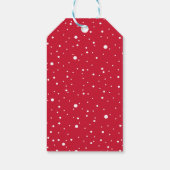 Étiquettes-cadeau Typographie Simple Rouge N'Ouvre Pas Jusqu'À Noël (Dos)