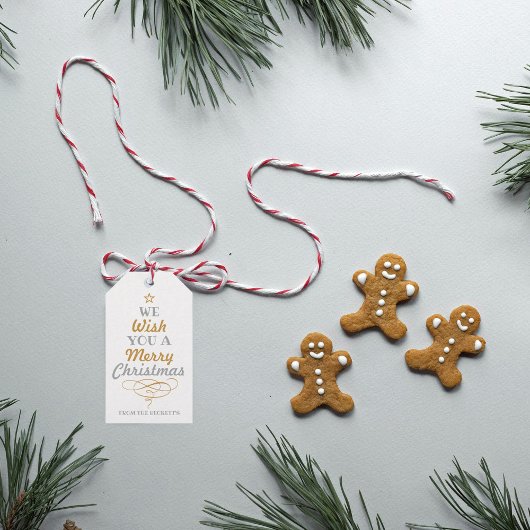 Étiquettes-cadeau Typographie tendance Noël Arbre de Noël