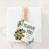 Étiquettes Cadeau Tyronasaurus Rex Dinosaur Merci d'anniversaire (En situation)