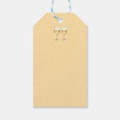 Étiquettes-cadeau Un amateur de vin blanc vous salue (Dos)