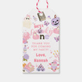 Étiquettes-cadeau Un Babe mignonne Éffrayant Halloween Ghost 1er ann (Devant)