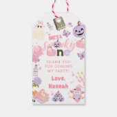 Étiquettes-cadeau Un Babe mignonne Éffrayant Halloween Ghost 1er ann (Dos)