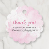 Étiquettes Cadeau Un Baby shower-bonbons un peu amoureux (Dos)