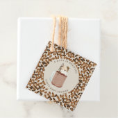 Étiquettes Cadeau Un Bébé Brasse Du Café Glacé Baby shower Favoriser (En situation)