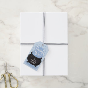 Étiquettes-cadeau Un bébé brasse du Merci de Baby shower sorcier