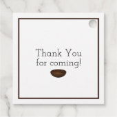 Étiquettes Cadeau Un Bébé brasse le Baby shower de Tea Party (Dos)