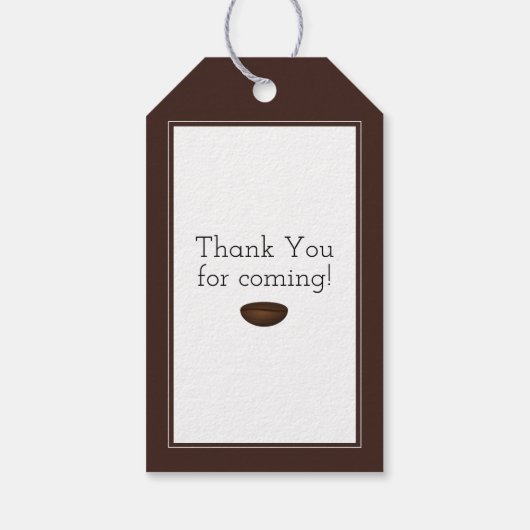 Étiquettes-cadeau Un Bébé brasse le Baby shower de Tea Party (Dos)