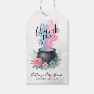 Étiquettes-cadeau Un Bébé Brûle Le Cauldron D'Halloween