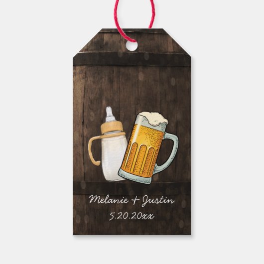 Étiquettes-cadeau Un Bébé Est En Train De Brûler Faveur (Dos)