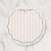 Étiquettes Cadeau Un bébé simple brasse du Merci (Dos)