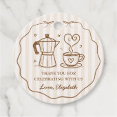 Étiquettes Cadeau Un bébé simple brasse du Merci (Devant)