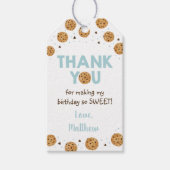 Étiquettes-cadeau Un biscuit doux premier Merci d'anniversaire (Devant)