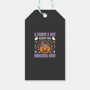 Étiquettes-cadeau Un bonbon par jour Halloween T Shirt Design