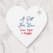 Étiquettes Cadeau Un cadeau pour vous | Mariage d'activité (Dos)