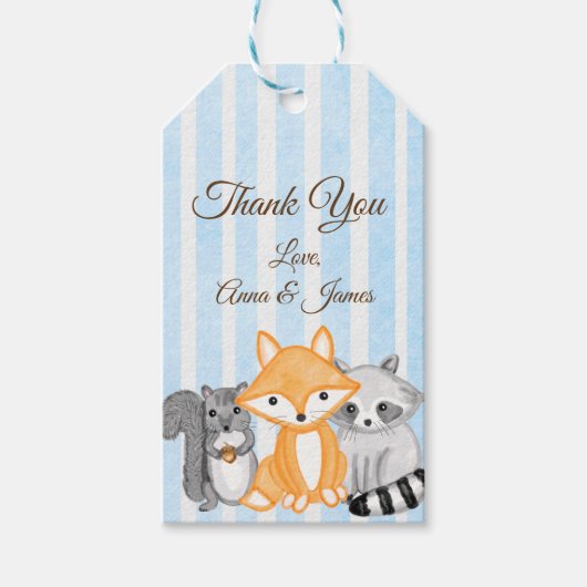 Étiquettes-cadeau Un cadeau pour vous | Thème Woodland (Devant)