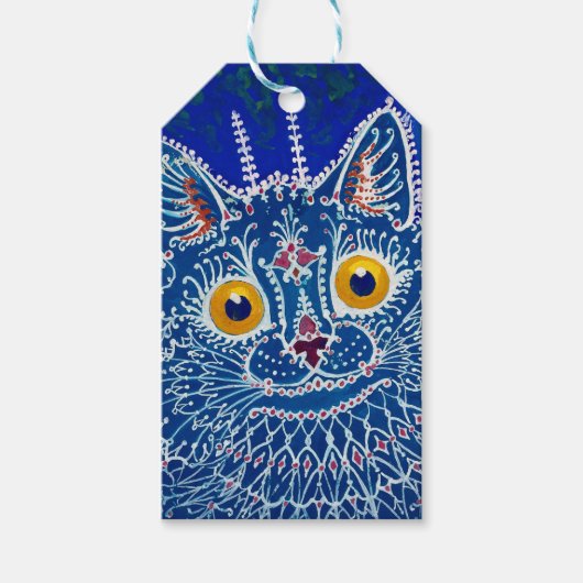 Étiquettes-cadeau Un chat de style gothique par Louis Wain (Devant)