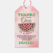 Étiquettes-cadeau Un dans un Melon 1er anniversaire Merci (Devant)