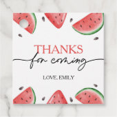 Étiquettes Cadeau Un Dans Un Melon Anniversaire Merci De Pastèque (Devant)