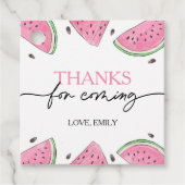 Étiquettes Cadeau Un Dans Un Melon Anniversaire Merci De Pastèque (Devant)