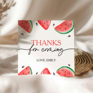 Étiquettes Cadeau Un Dans Un Melon Anniversaire Merci De Pastèque