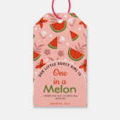 Étiquettes-cadeau Un dans un Melon Pastèque Papillons Merci (Devant)