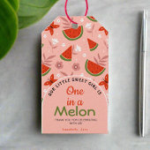 Étiquettes-cadeau Un dans un Melon Pastèque Papillons Merci