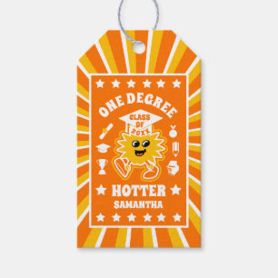 Étiquettes-cadeau Un Degré Hotter Retro Graduation