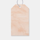 Étiquettes-cadeau Un doux Merci d'anniversaire de pêche (Dos)