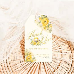 Étiquettes-cadeau Un doux petit miel Baby shower d'abeilles Merci