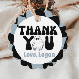 Étiquettes Cadeau  Un garçon Boo heureux merci 