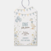 Étiquettes-cadeau Un Garçon Silly Goose Premier anniversaire (Devant)