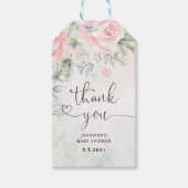 Étiquettes-cadeau Un hiver blush merci (Devant)