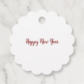 Étiquettes Cadeau "Un Imaginaire floral du Nouvel An" (Dos)