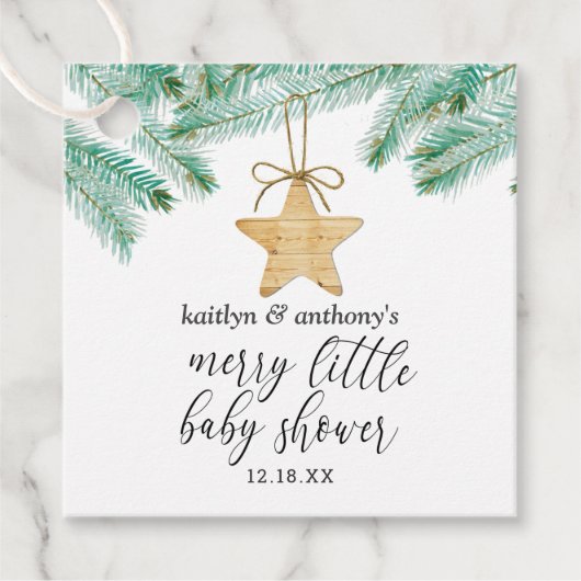 Étiquettes Cadeau Un joli petit Baby shower (Devant)