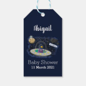 Étiquettes-cadeau Un joli poisson heureux dans l'espace dessin animé (Dos)