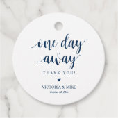 Étiquettes Cadeau Un jour plus tard, la répétition Mariage Merci Don (Devant)