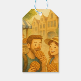 Étiquettes-cadeau Un jour sucré en Belgique - Tag cadeau de Whimsica