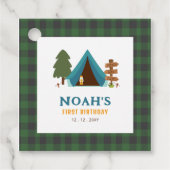 Étiquettes Cadeau Un Joyeux Camper Boys Premier anniversaire (Devant)